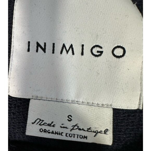 Inimigo Sweatshirt Mens Small Blue‎ Embroidered Heart Patch Crewneck Pullover - Picture 7 of 9